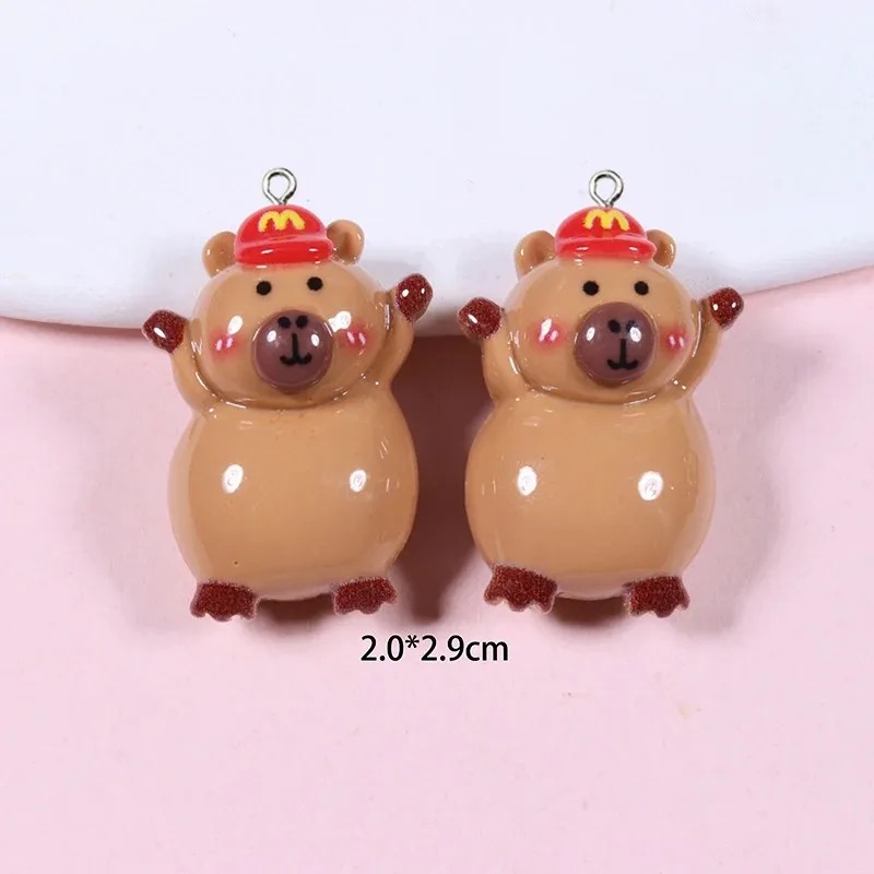 Resin Craft Supplies - 10 szt. Błyszczące płaskie ozdoby z