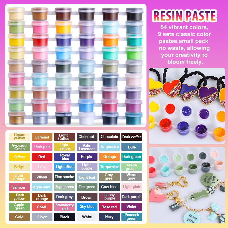 Resin Pigment Set - 6 kolorów/zestaw Pigment do pasty, kleju