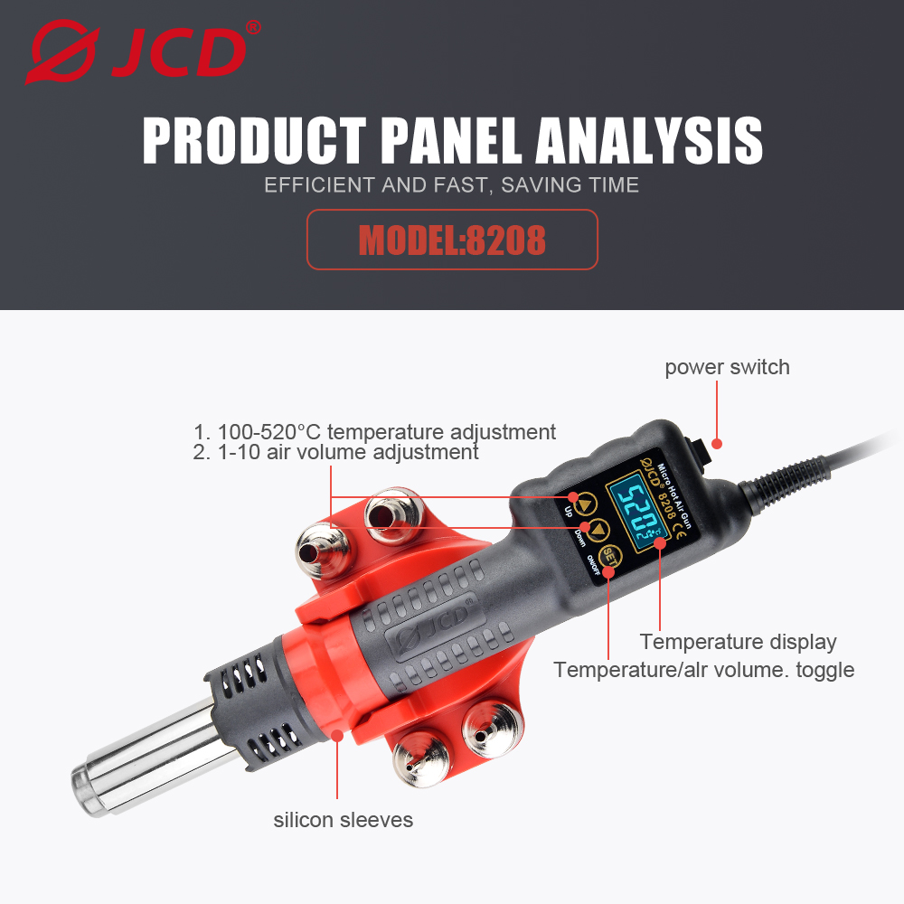 JCD 750W Micro Heat Gun Rework – Heat Gun Small recenzja i cena