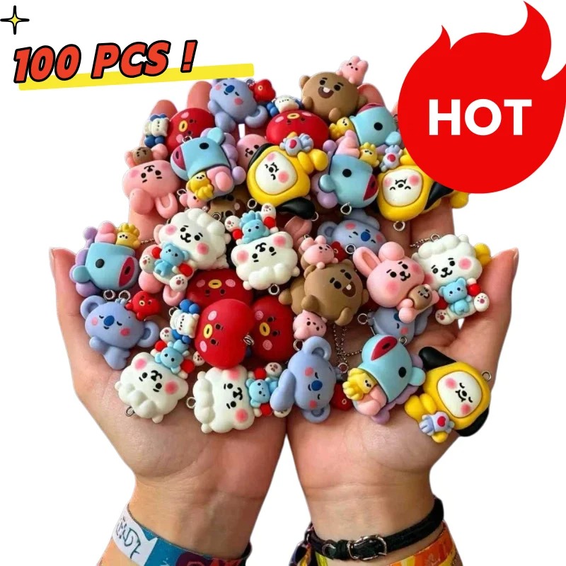 7 szt. BT21 Żywiczne Charmsy z – Resin Craft Supplies recenzja i cena